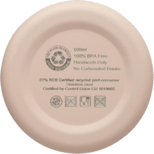 Spring 500 ml:n RCS-sertifioitu kierrätetty teräs kuparivakuumieristetty pullo